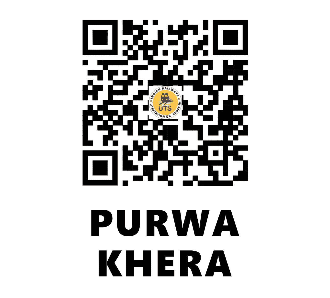 UTS QR Code for PURWA KHERA - PRKE (NR - UTTAR PRADESH)